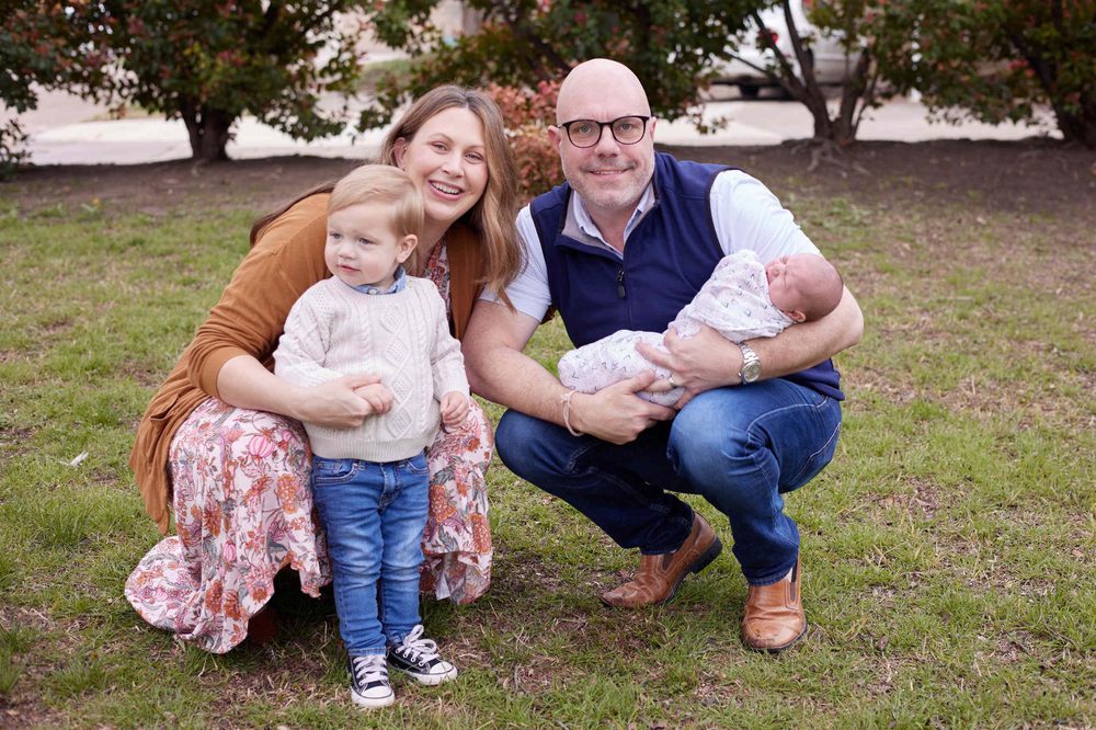 Michael Malloy with his family